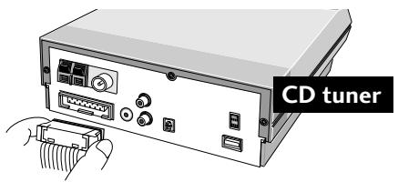 PIONEER MJ-L11 - Connect the MD recorder system cable to the the CD tuner or DVD/CD tuner - 1