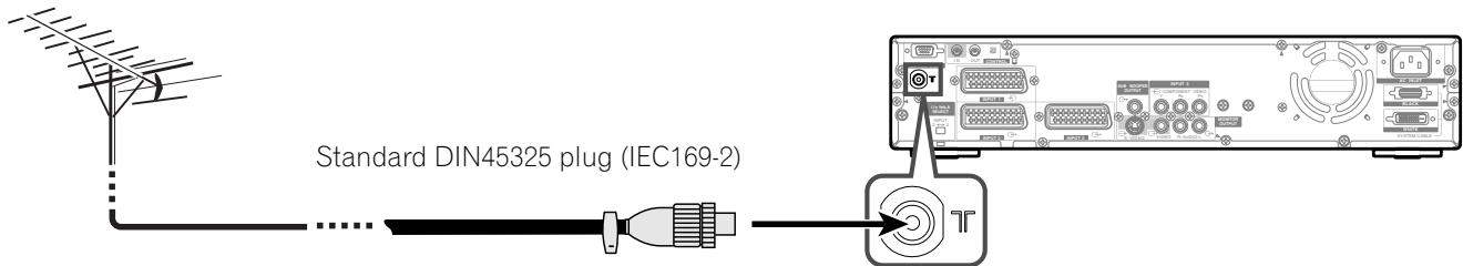 PIONEER PDP-504HDE - Connecting to an antenna - 1