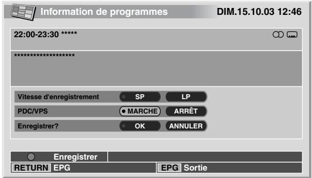 PIONEER PDP-504HDE - Enregistrement d'une émission à l'aide d'un appareil - 2