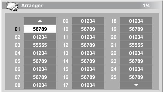 PIONEER PDP-504HDE - Classement des canaux de télévision préréglés - 1