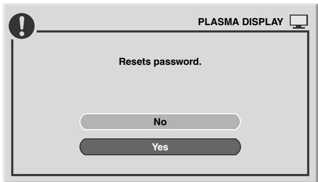 PIONEER PDP-504HDE - Resetting the password - 1