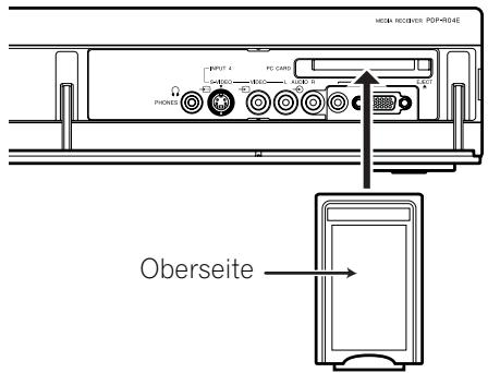 PIONEER PDP-504HDE - Einsetzen einer Speicherkarte - 1