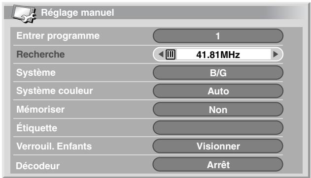 PIONEER PDP-504HDE - Utilisation de réglage manuel - 2