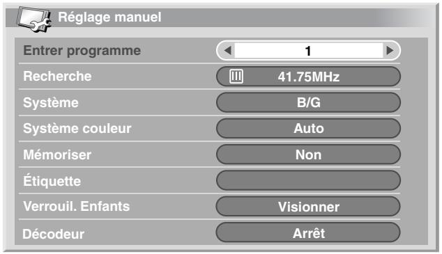 PIONEER PDP-504HDE - Utilisation de réglage manuel - 1
