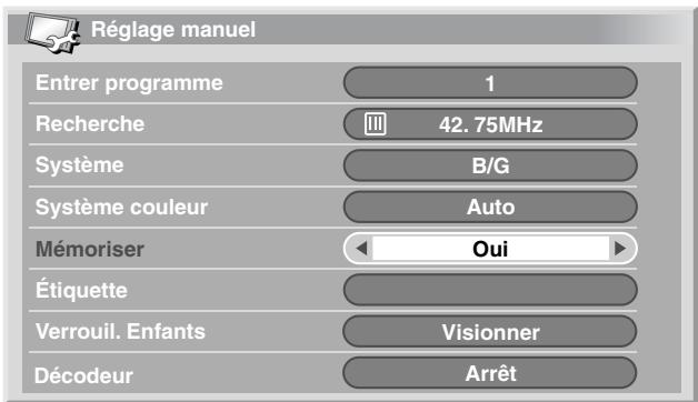 PIONEER PDP-504HDE - Utilisation de réglage manuel - 5