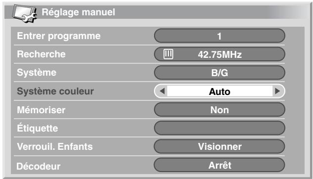 PIONEER PDP-504HDE - Utilisation de réglage manuel - 4