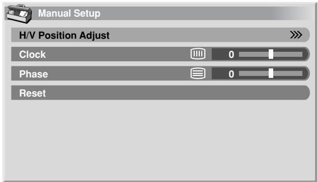 PIONEER PDP-504HDE - Adjusting image positions and clock manually (PC mode only) - 1