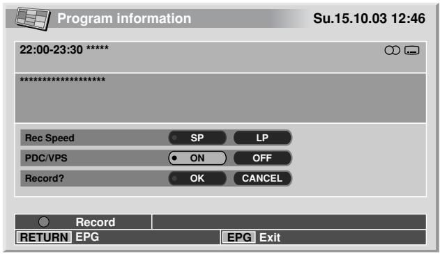 PIONEER PDP-504HDE - Recording a programme using a recording equipment - 2