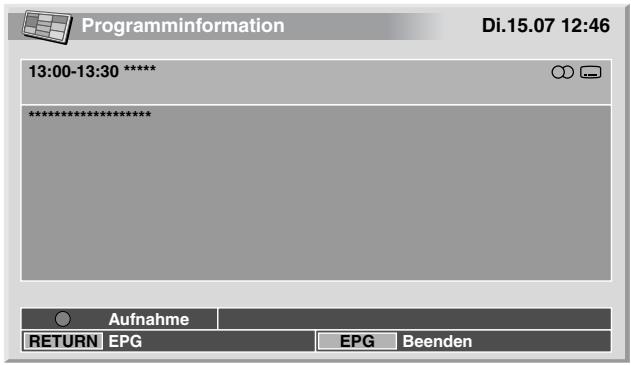 PIONEER PDP-504HDE - Aufzeichen eines Programms mit einem Aufnahmegerät - 1