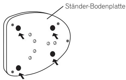 PIONEER CP81B-MK - Verwendung der rutschfesten Kissen - 1