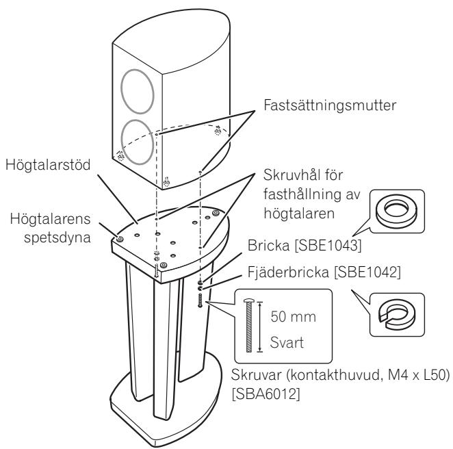 PIONEER CP81B-MK - När högtalarspetsar används: - 1