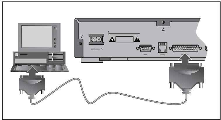 PIONEER DBR-S220F - Connexion d'un micro-ordinateur - 1