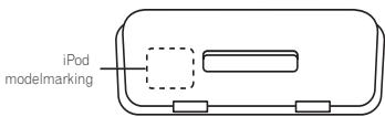 PIONEER IDK-80 - De iPod type-adapter plaatsen - 1