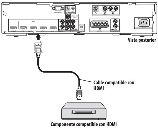 PIONEER PDA-V100HD - Conexiones con un componente compatible con HDMI - 1