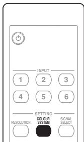PIONEER PDA-V100HD - Sélection du codage de couleur - 1