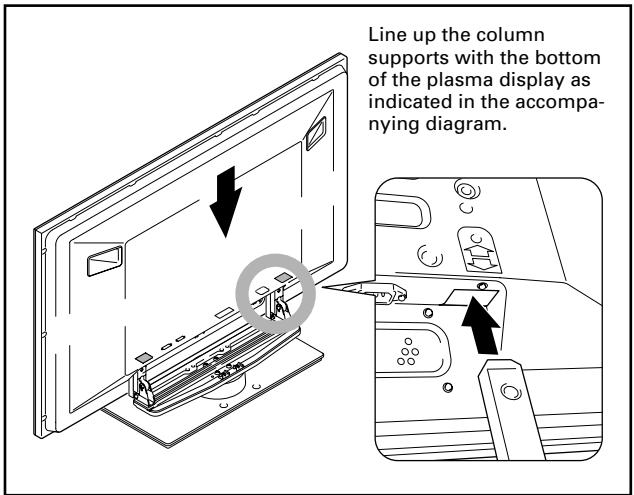 PIONEER PDK-1012 - Attaching the plasma display to the stand. - 1