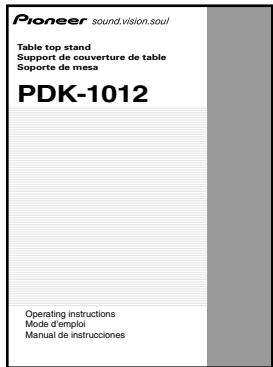 PIONEER PDK-1012 - Checking the Enclosed Parts - 8