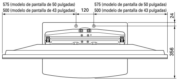 PIONEER PDK-1012 - Posicion de los tornillos asegurados en el suejo: sin altavoces - 1