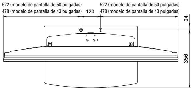 PIONEER PDK-1013 - Posicion de los tornillos asegurados en una base o en el sueño: sin altavoces - 1