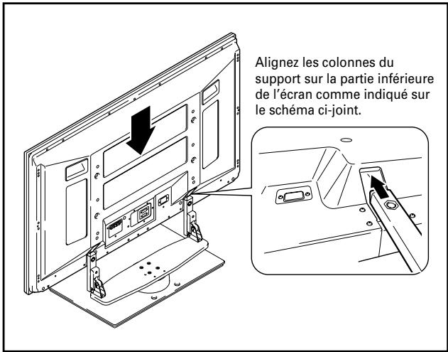 PIONEER PDK-1013 - Installation de l'écran à plasma sur le support. - 1