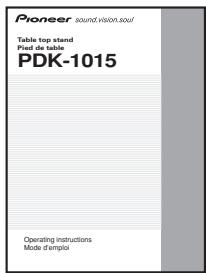 PIONEER PDK-1015 - Checking the Standard Accessories - 6