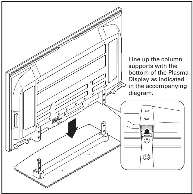 PIONEER PDK-1015 - Attaching the Plasma Display to the stand. - 1