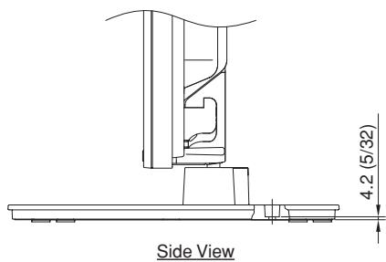 PIONEER PDK-1015 - Position of table screws - 2