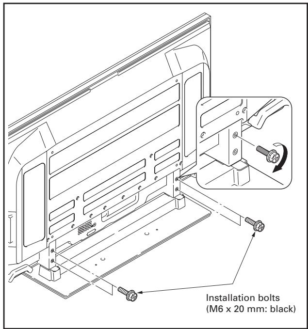 PIONEER PDK-1015 - Securing the Plasma Display with Installation bolts. - 1