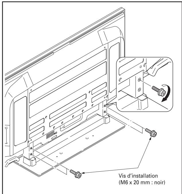PIONEER PDK-1015 - Fixez solidement l'écran à plasma avec les vis d'installation. - 1