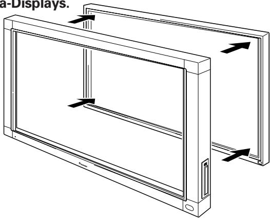 PIONEER PDK-50HW2A - Platzieren Sie das Gerät über der Vorderseite des Plasma-Displays. - 1
