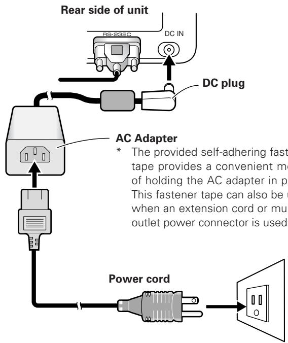 PIONEER PDK-50HW2A - Connect the Power Cord - 1