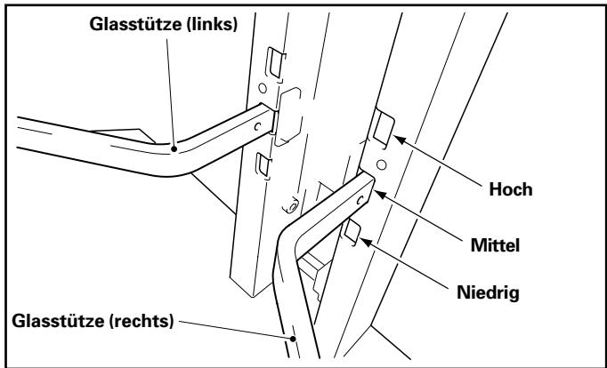 PIONEER PDK-FS01E - Die Glasstützen (links, rechts) an der Ständer-Stütze anbringen. - 2