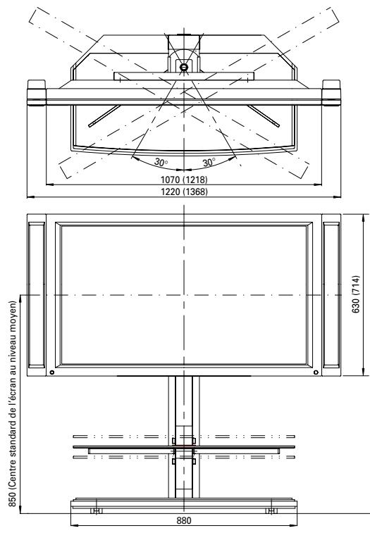 PIONEER PDK-FS01E - Écran d'affichage 43 pouces et 50 pouces avec enceintes en option fixées de chaque côté de l'écran d'affichage - 1