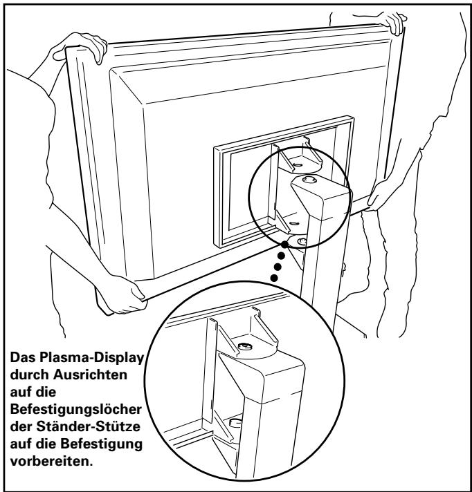 PIONEER PDK-FS01E - Das Plasma-Display an der Ständer-Stütze anbringen. - 1