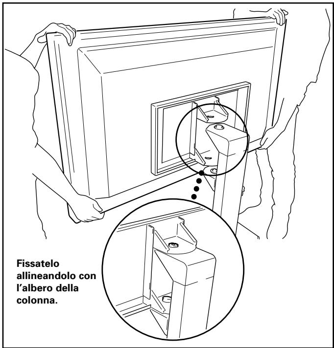 PIONEER PDK-FS01E - Fissate il display a plasma alla colonna. - 1