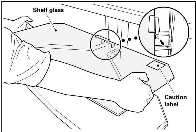 PIONEER PDK-FS01E - Insert the shelf glass into the glass stays. - 1