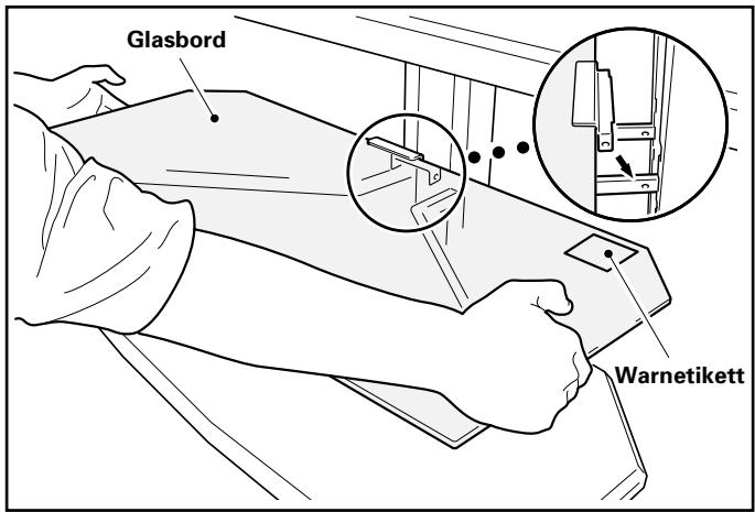 PIONEER PDK-FS01E - Das Glasbord in die Glasstützen einfahren. - 1