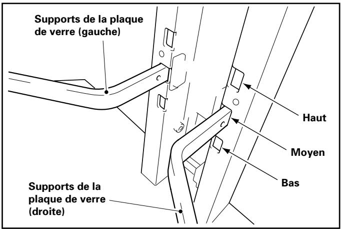 PIONEER PDK-FS01E - Installer sur la colonne les supports de la plaque de verre (à gauche et à droite). - 2