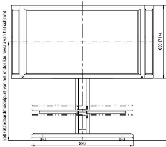 PIONEER PDK-FS01E - Displays van 43" en 50" met aan de zijden van de display bevestigde optionele geluidsboxen - 2