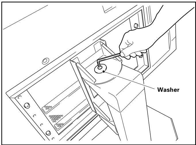 PIONEER PDK-FS01E - Attach the washer and bolt M8 to the shaft of the column. - 1