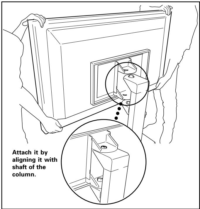 PIONEER PDK-FS01E - Attach the plasma display to the column. - 1