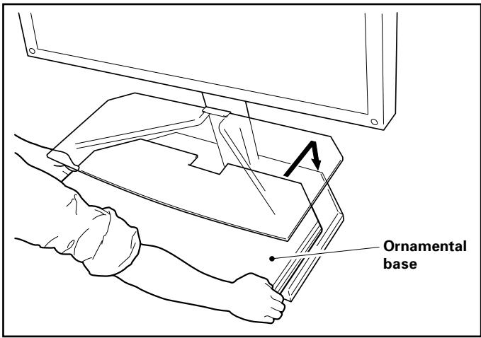 PIONEER PDK-FS01E - Place the ornamental base on the base. - 1