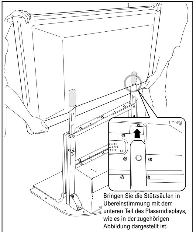 PIONEER PDK-FS03 - Befestigen Sie das Plasmadisplay an der Stützsäule. - 1