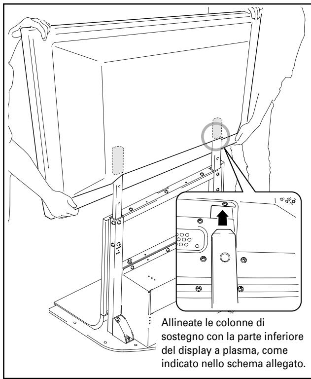 PIONEER PDK-FS03 - Fissate il display a plasma alla colonna di sostegno. - 1