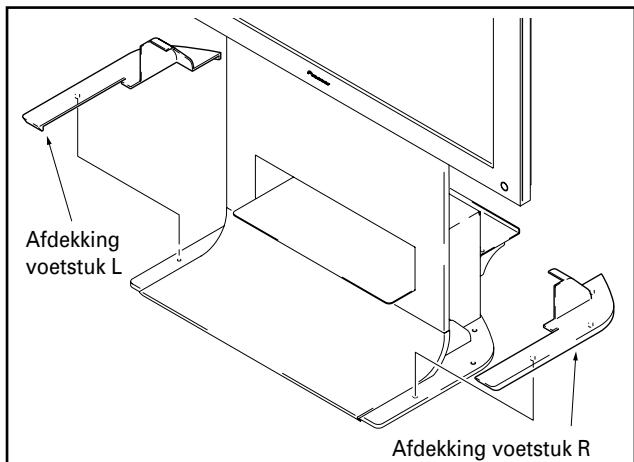 PIONEER PDK-FS03 - Montage van afdekking voetstuk L, R en weiterijde. - 1