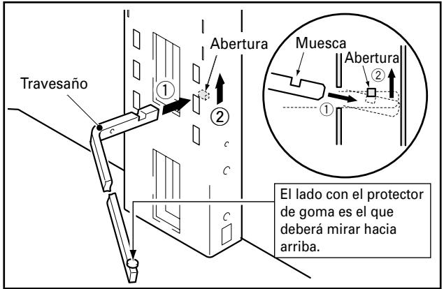 PIONEER PDK-FS05 - Fije lostrasuanizquierdo ydrechoa la columnade soporte. - 1