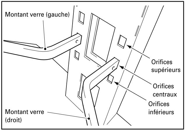 PIONEER PDK-FS05 - Veuillez fixer les montants de verre à gauche et à droite de la colonne de support. - 2