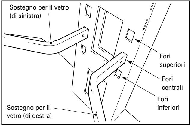 PIONEER PDK-FS05 - Montate i sostegni per il vetro di sinistra e di destra alla colonna di sostegno. - 2