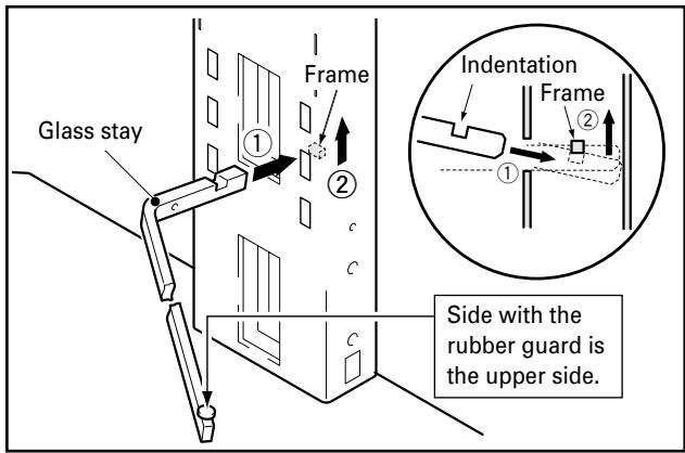 PIONEER PDK-FS05 - Attach left and right glass stays to support column. - 1
