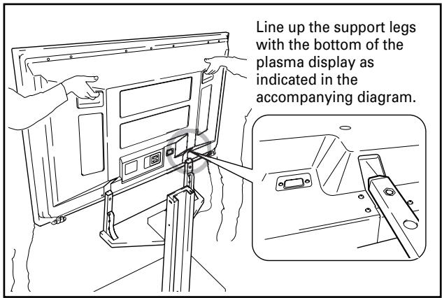 PIONEER PDK-FS05 - Attach plasma display to support legs. - 1